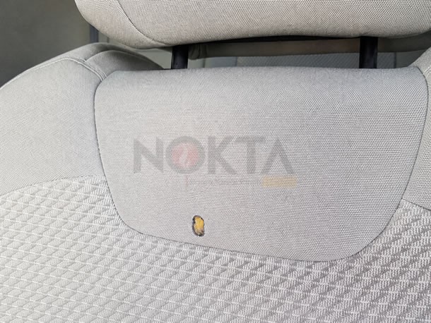 Araba koltuğu sigara yanık tamiri once